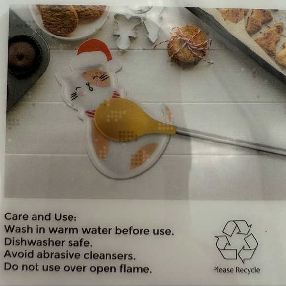 ❄️🎄CWC Silicone Cat Holiday Spoon Rest - Picture 2 of 2